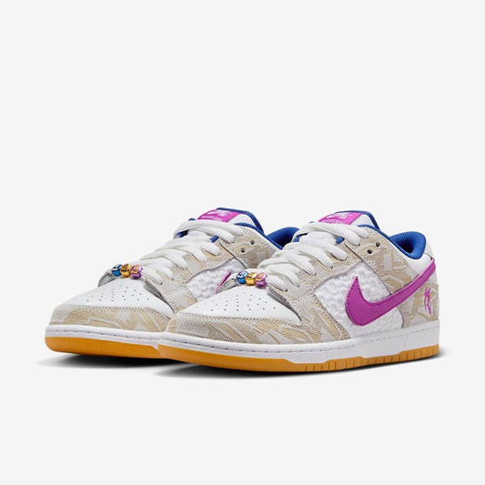 Nike SB x Rayssa Leal Dunk Low QS White Gum Blue Pink